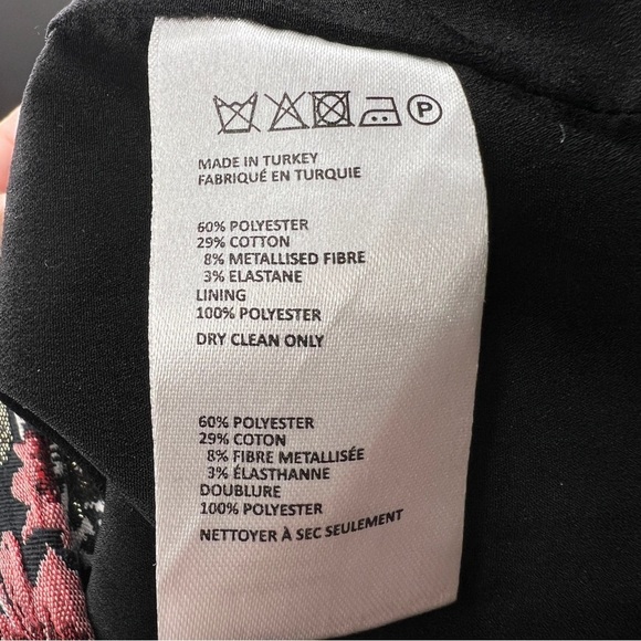 Anthropologie Maeve Jacquard Floral Metallic Slim Trousers - Picture 12 of 12